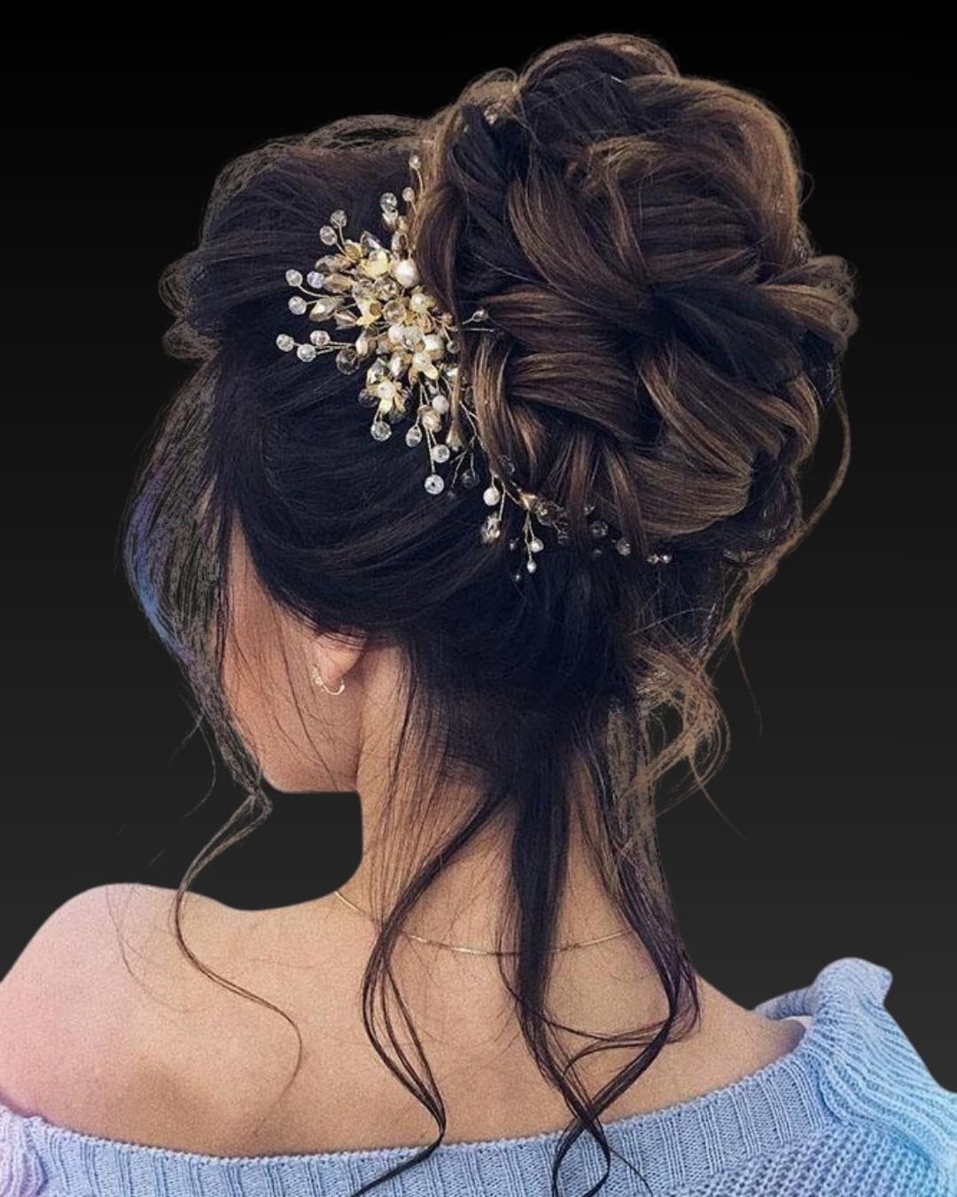 Low Textured Bridal Bun 07